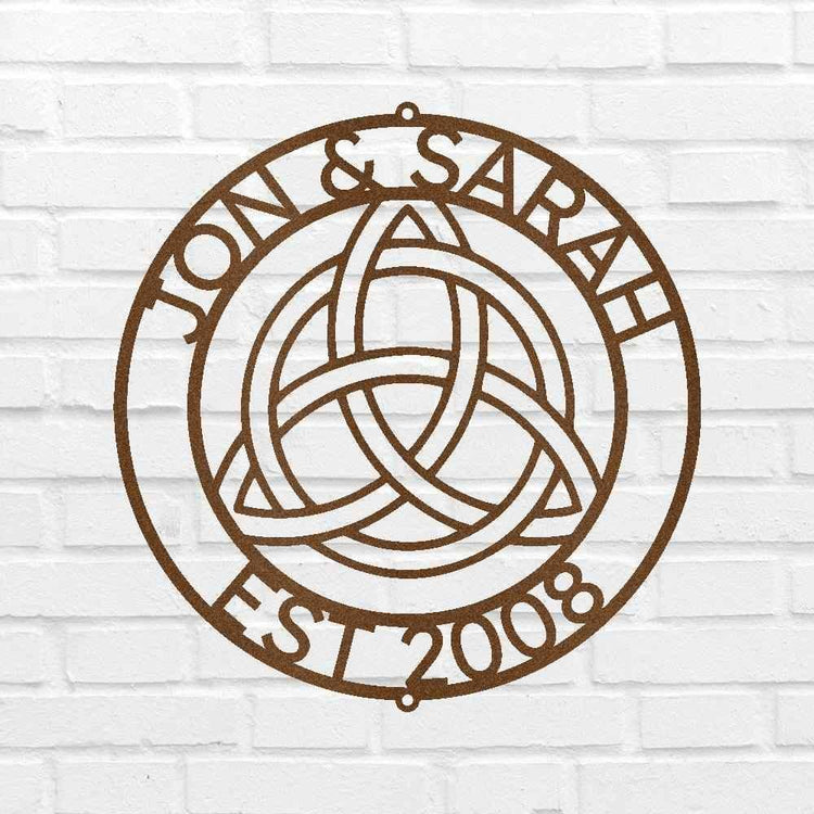 Celtic Knot Ring Personalized Gifts - Custom Metal Sign - GiFTiFY