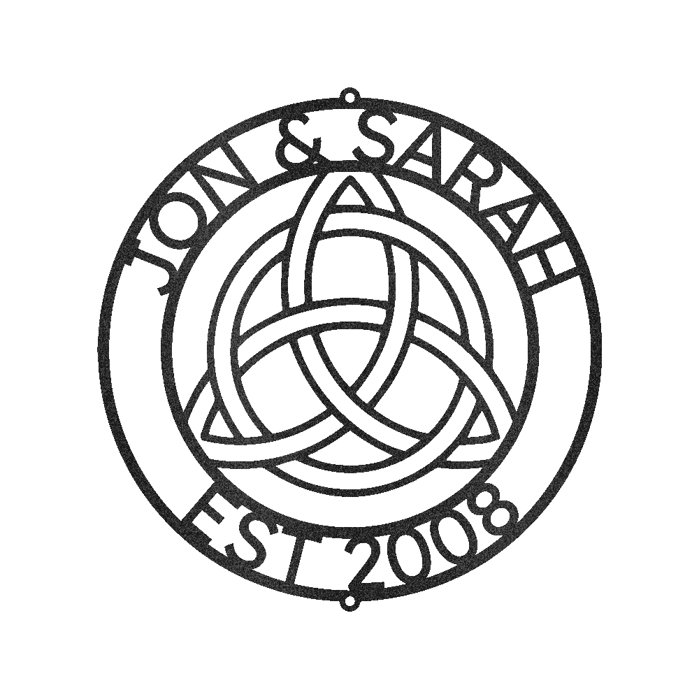 Celtic Knot Ring Personalized Gifts - Custom Metal Sign - GiFTiFY