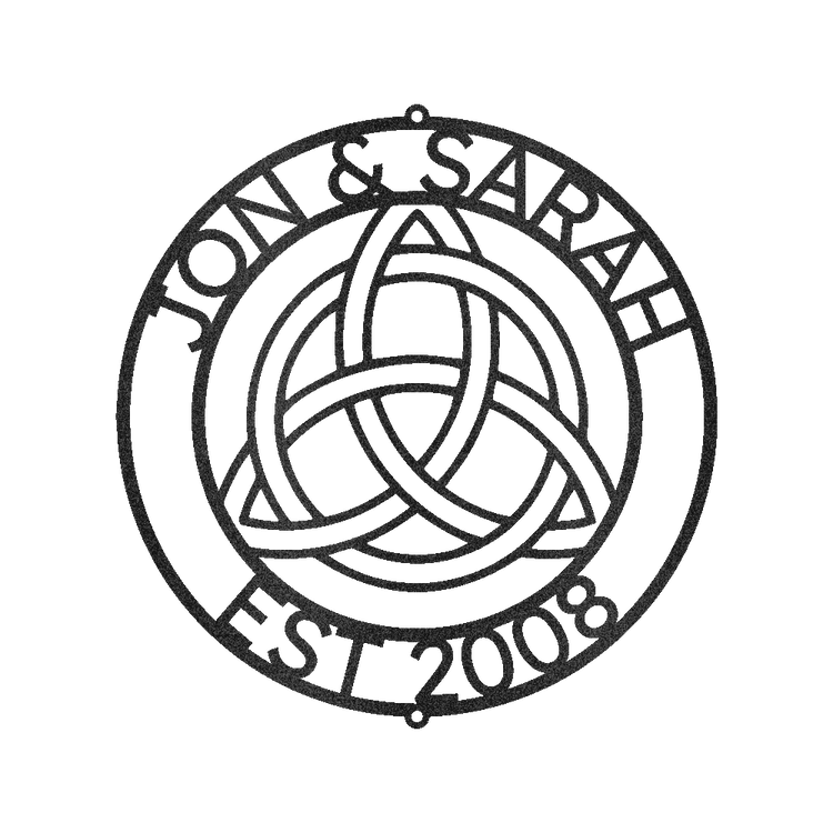 Celtic Knot Ring Personalized Gifts - Custom Metal Sign - GiFTiFY