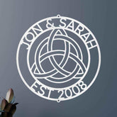 Celtic Knot Ring Personalized Gifts - Custom Metal Sign - GiFTiFY