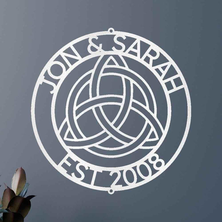 Celtic Knot Ring Personalized Gifts - Custom Metal Sign - GiFTiFY