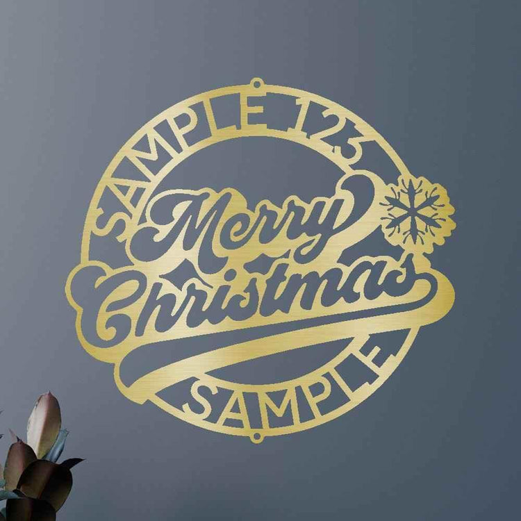 Christmas Ring Personalized Gifts - Custom Metal Sign - GiFTiFY