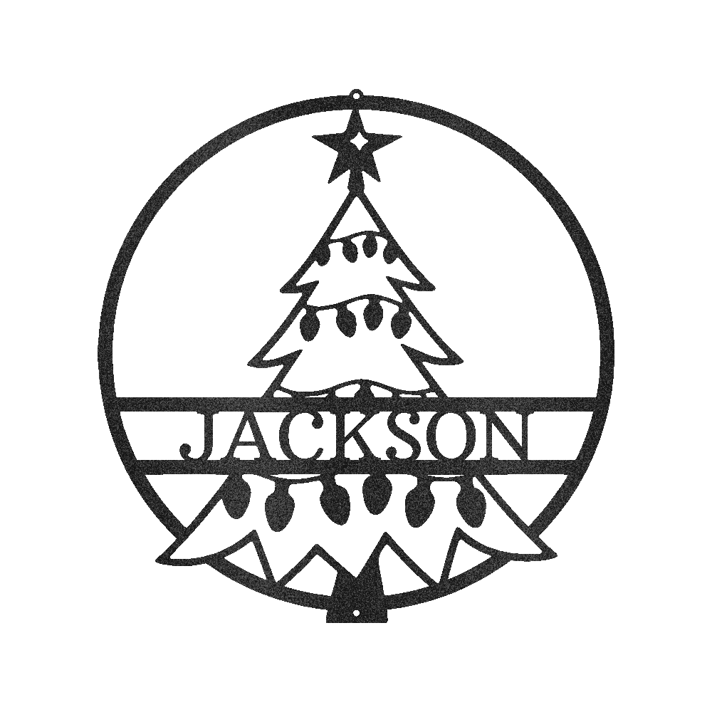 Christmas Tree Personalized Gifts - Custom Metal Sign - GiFTiFY
