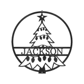 Christmas Tree Personalized Gifts - Custom Metal Sign - GiFTiFY