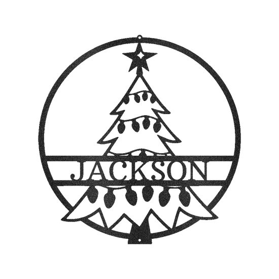 Christmas Tree Personalized Gifts - Custom Metal Sign - GiFTiFY