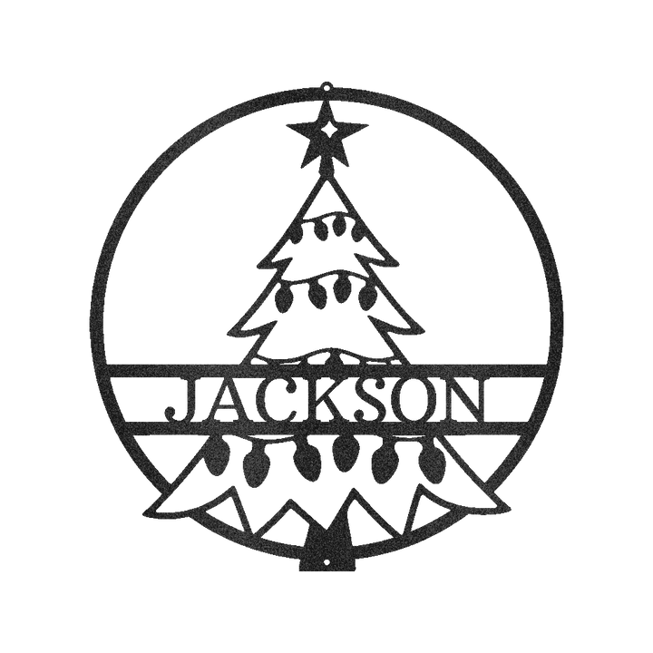 Christmas Tree Personalized Gifts - Custom Metal Sign - GiFTiFY