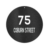 Circle Home Address Personalized Gifts - Custom Metal Sign - GiFTiFY