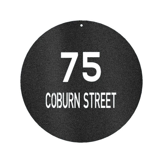 Circle Home Address Personalized Gifts - Custom Metal Sign - GiFTiFY