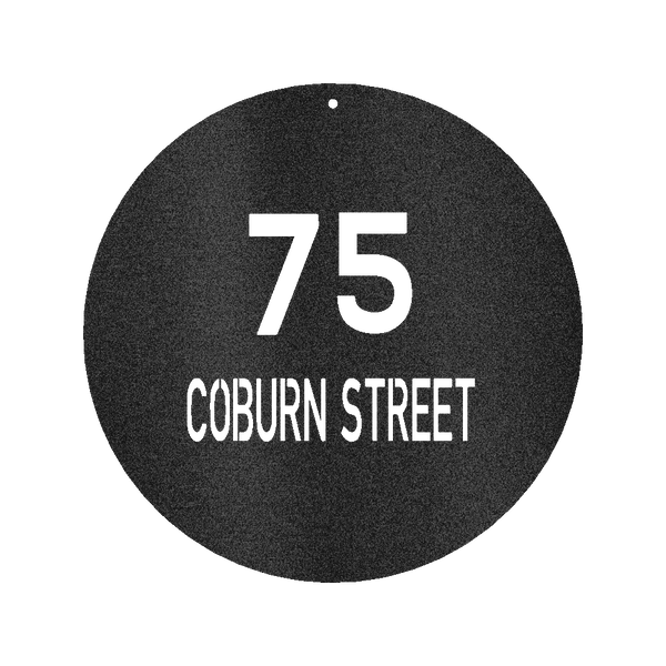 Circle Home Address Personalized Gifts - Custom Metal Sign - GiFTiFY