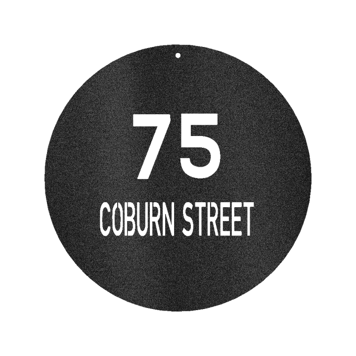 Circle Home Address Personalized Gifts - Custom Metal Sign - GiFTiFY