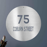 Circle Home Address Personalized Gifts - Custom Metal Sign - GiFTiFY