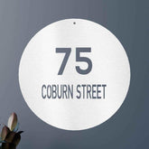 Circle Home Address Personalized Gifts - Custom Metal Sign - GiFTiFY