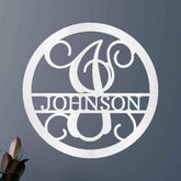 Circle Vine Personalized Gifts - Custom Metal Sign, Split Letter - GiFTiFY
