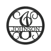 Circle Vine Personalized Gifts - Custom Metal Sign, Split Letter - GiFTiFY