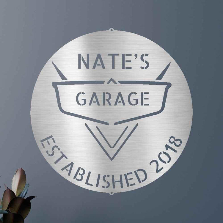Classic Car Garage Personalized Gifts - Custom Metal Sign - GiFTiFY