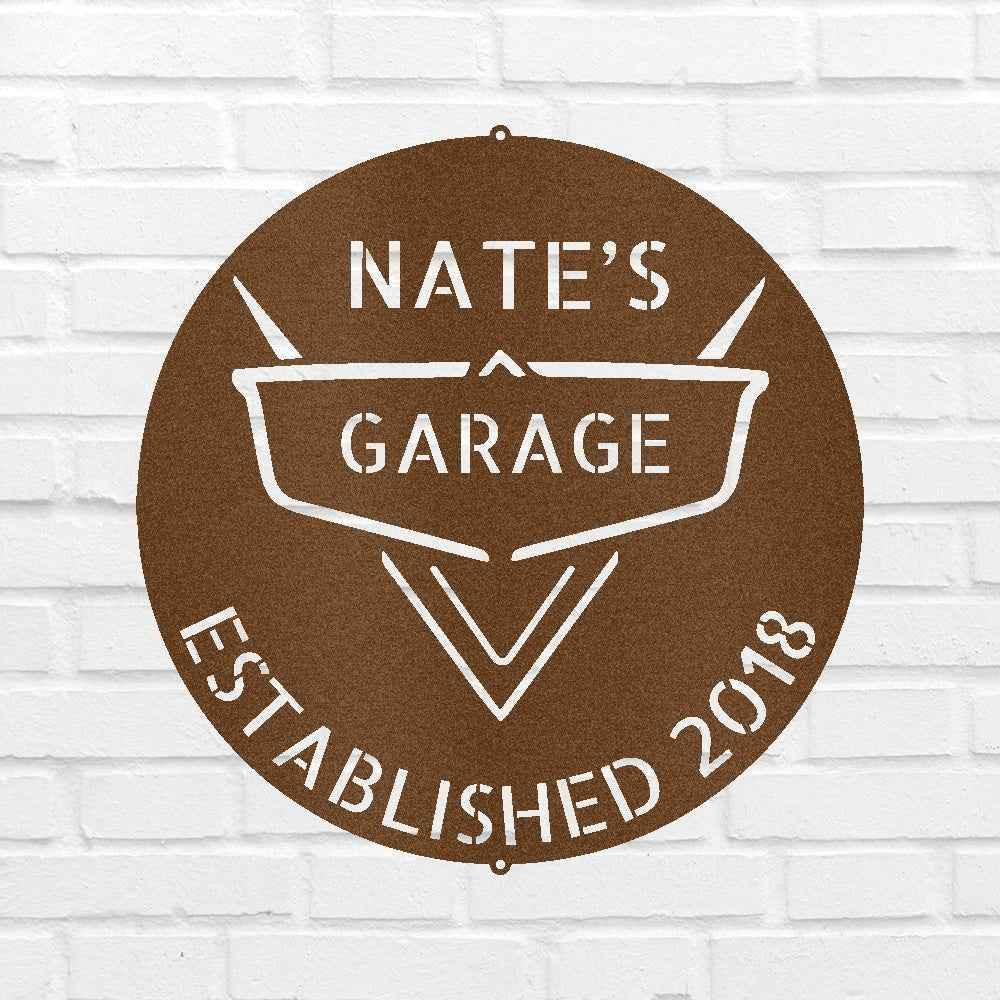 Classic Car Garage Personalized Gifts - Custom Metal Sign - GiFTiFY
