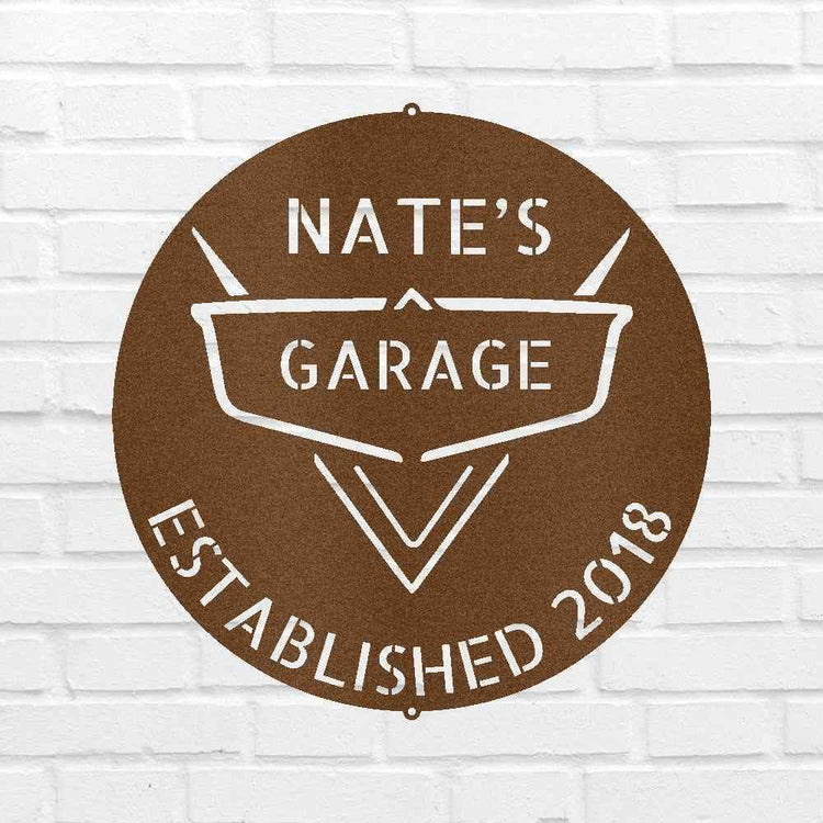 Classic Car Garage Personalized Gifts - Custom Metal Sign - GiFTiFY