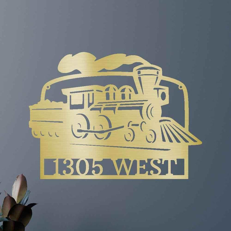 Coal Train Personalized Gifts - Custom Metal Sign - GiFTiFY