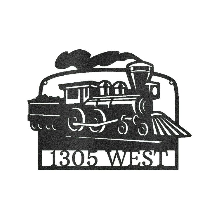 Coal Train Personalized Gifts - Custom Metal Sign - GiFTiFY