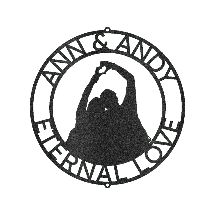 Couple Name Personalized Gifts - Custom Metal Sign, Anniversary/Wedding Gift - GiFTiFY