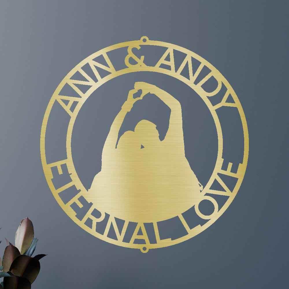 Couple Name Personalized Gifts - Custom Metal Sign, Anniversary/Wedding Gift - GiFTiFY