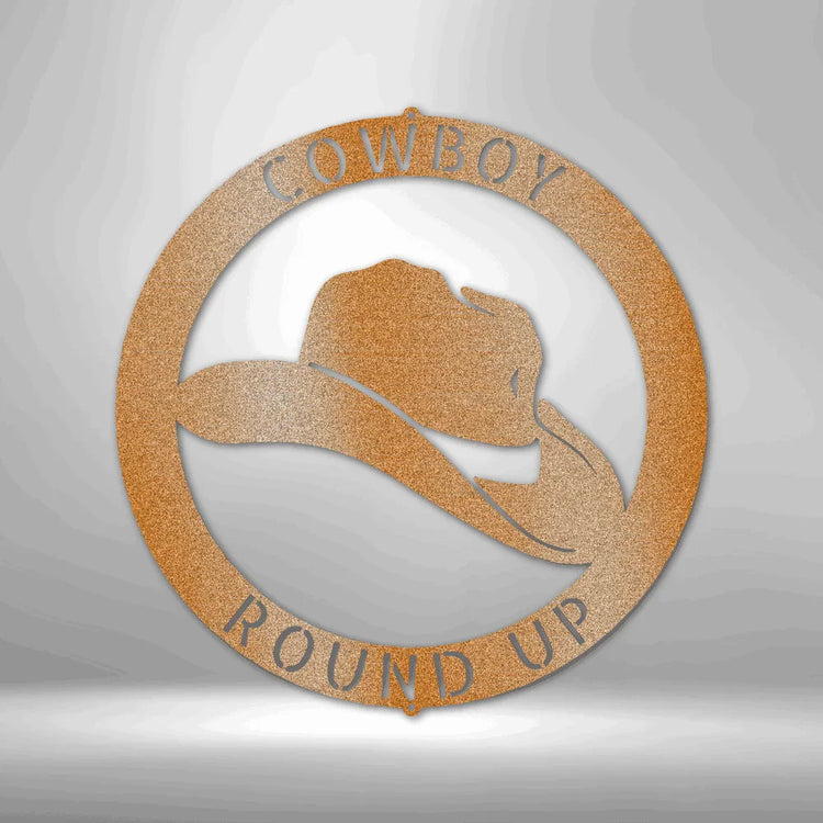 Cowboy Personalized Gifts - Custom Metal Sign - GiFTiFY