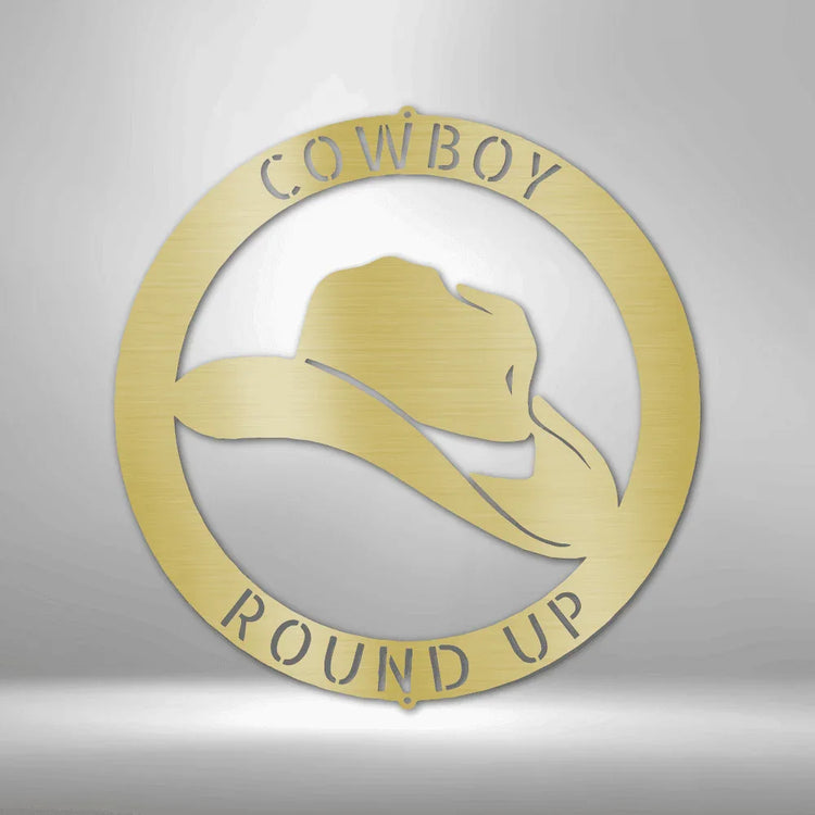 Cowboy Personalized Gifts - Custom Metal Sign - GiFTiFY