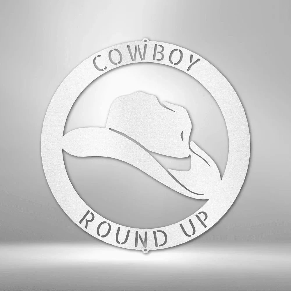 Cowboy Personalized Gifts - Custom Metal Sign - GiFTiFY