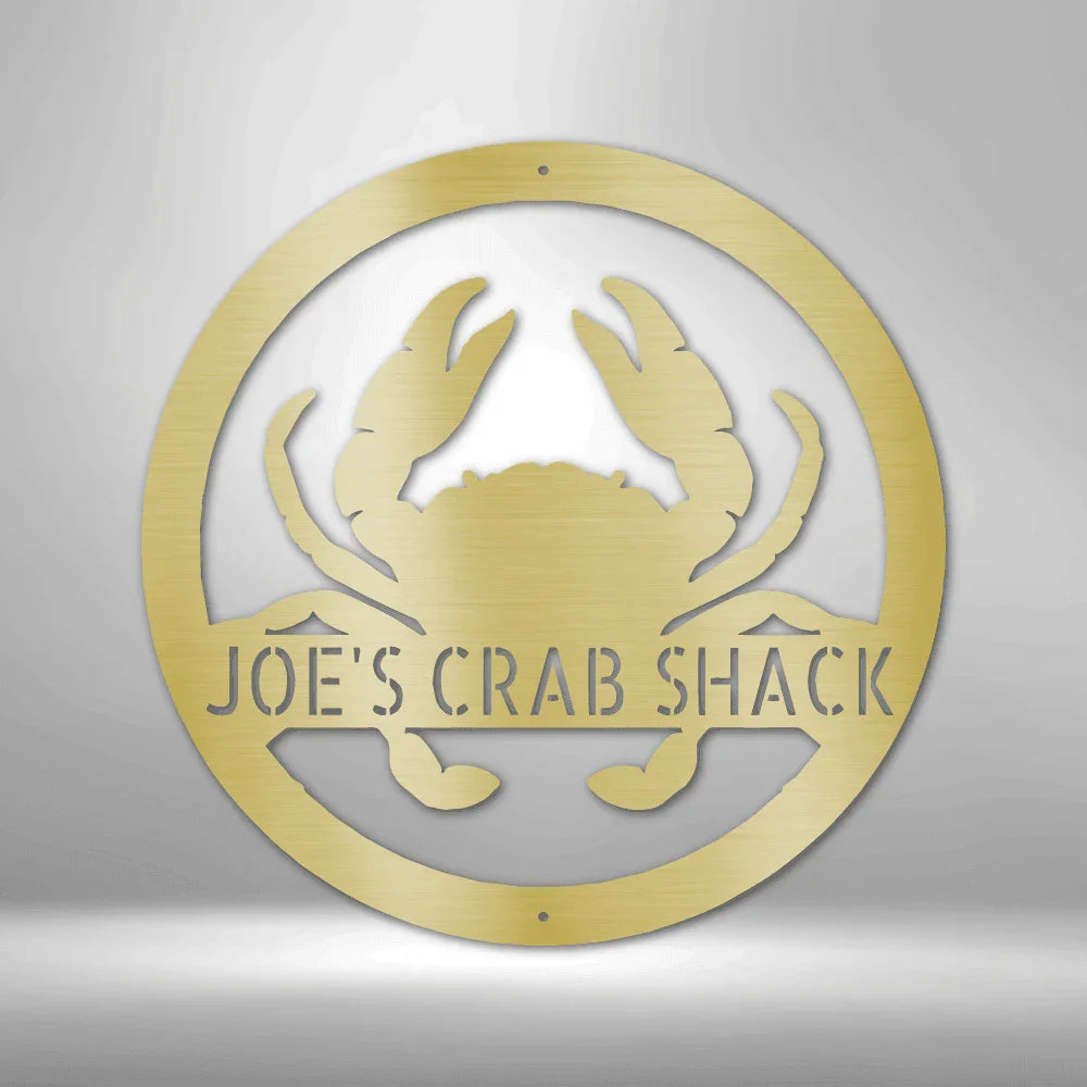 Crab Personalized Gifts - Custom Metal Sign - GiFTiFY