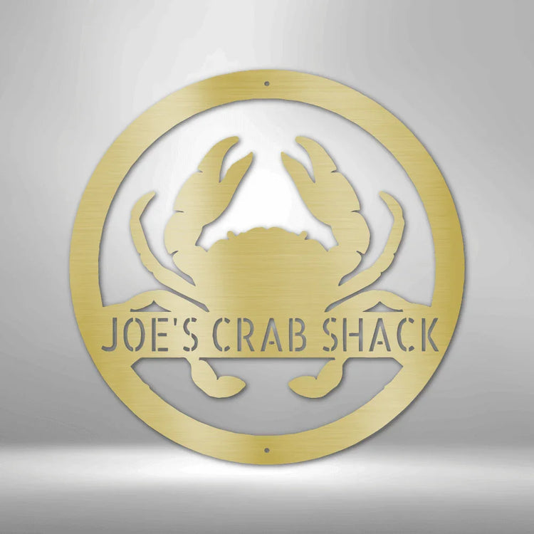 Crab Personalized Gifts - Custom Metal Sign - GiFTiFY