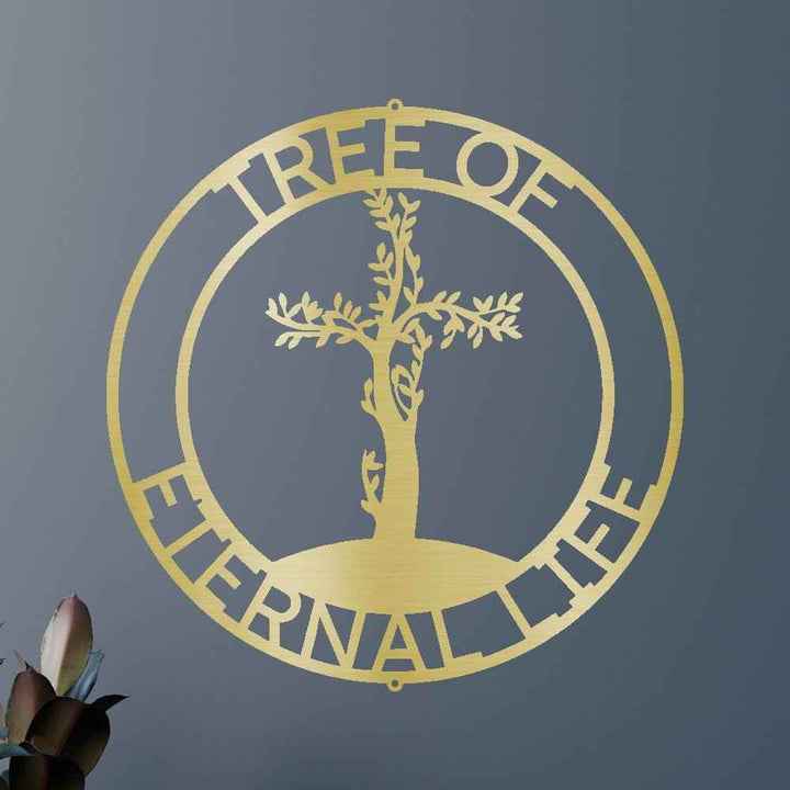 Cross Tree Personalized Gifts - Custom Metal Sign - GiFTiFY