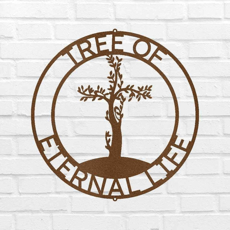 Cross Tree Personalized Gifts - Custom Metal Sign - GiFTiFY
