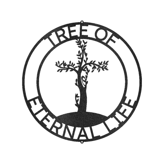 Cross Tree Personalized Gifts - Custom Metal Sign - GiFTiFY