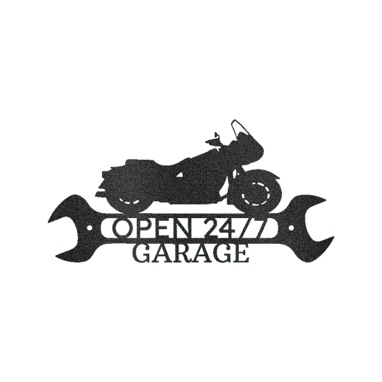 Cruiser Garage Shop Personalized Gifts - Custom Metal Sign - GiFTiFY