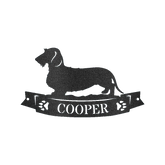 Dachshund Banner Personalized Gifts - Custom Metal Sign - GiFTiFY