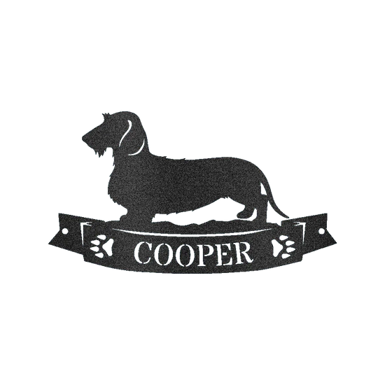 Dachshund Banner Personalized Gifts - Custom Metal Sign - GiFTiFY