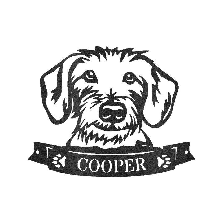 Dachshund Face Personalized Gifts - Custom Metal Sign - GiFTiFY