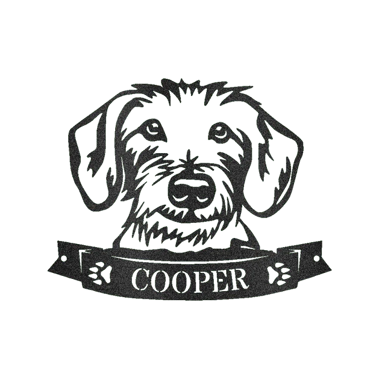 Dachshund Face Personalized Gifts - Custom Metal Sign - GiFTiFY