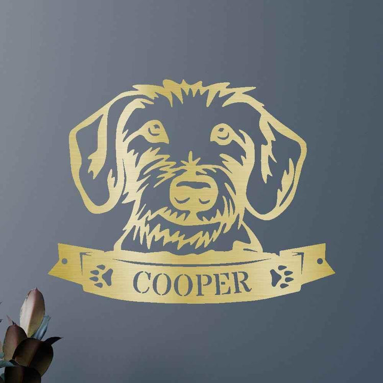 Dachshund Face Personalized Gifts - Custom Metal Sign - GiFTiFY