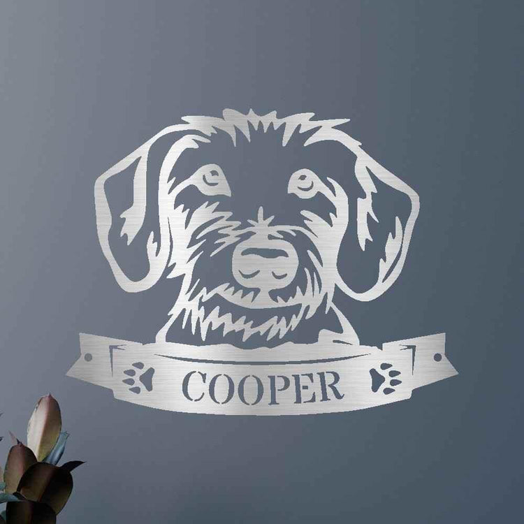 Dachshund Face Personalized Gifts - Custom Metal Sign - GiFTiFY