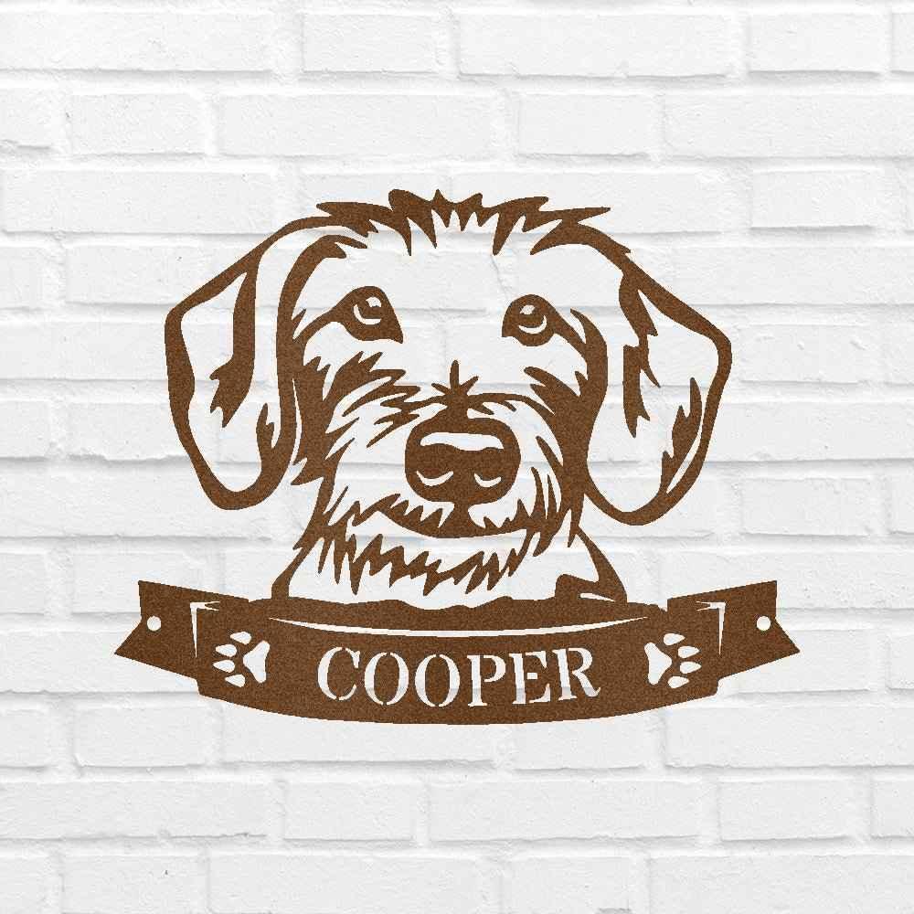Dachshund Face Personalized Gifts - Custom Metal Sign - GiFTiFY