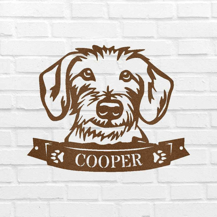Dachshund Face Personalized Gifts - Custom Metal Sign - GiFTiFY