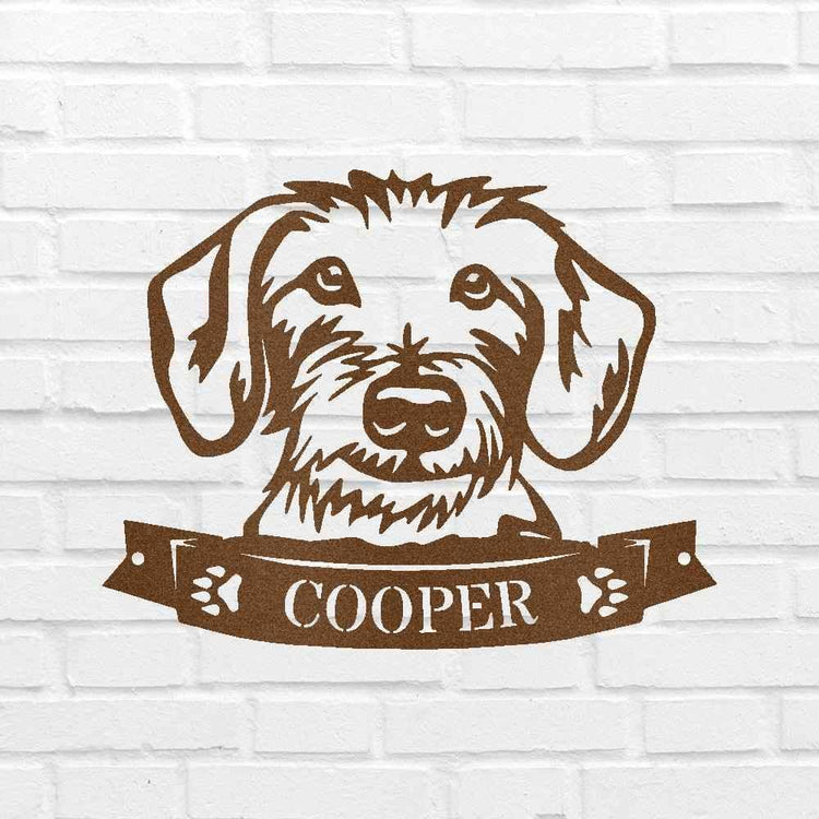 Dachshund Face Personalized Gifts - Custom Metal Sign - GiFTiFY