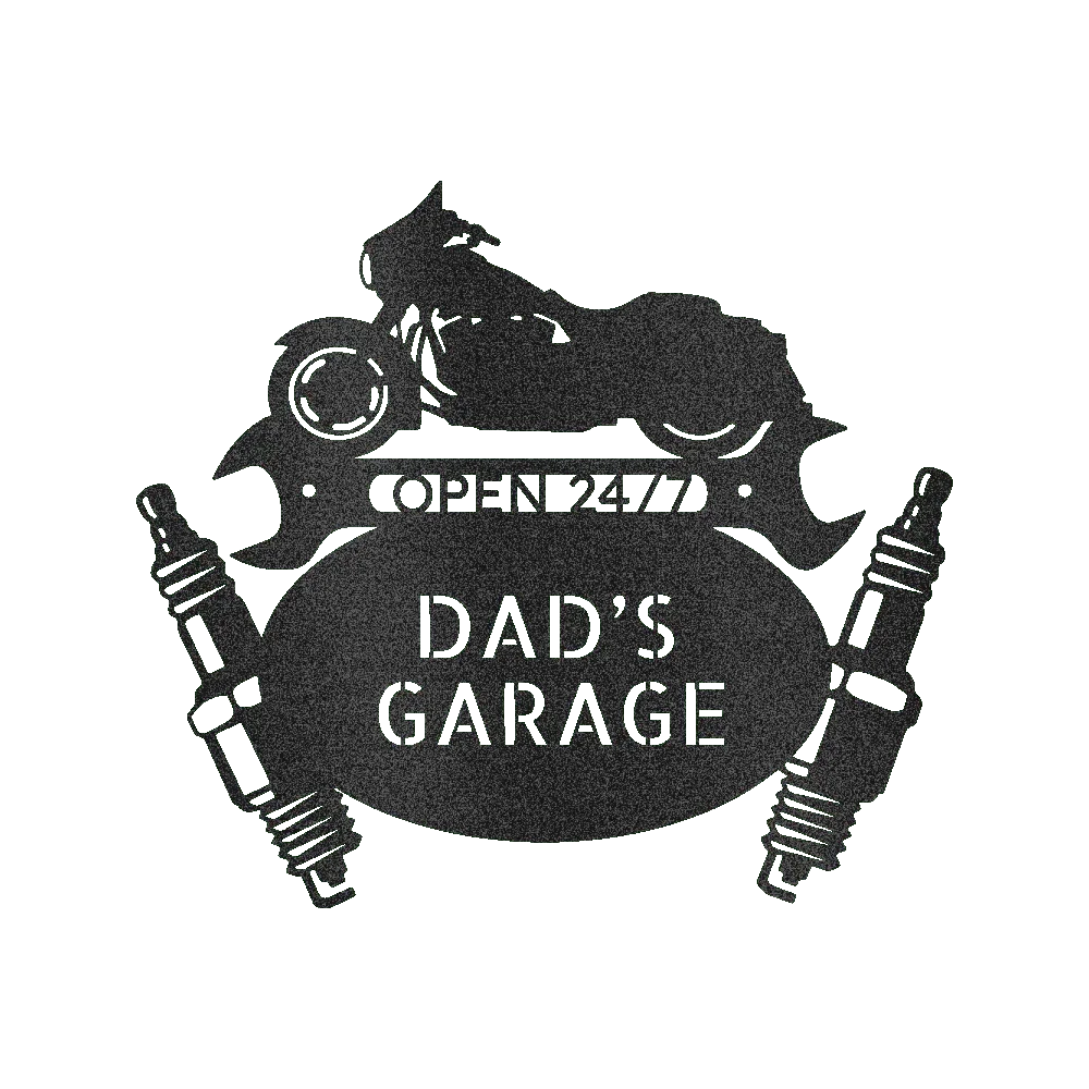 Dad Garage Sign - Custom Metal Sign, Gift For Father, Christmas Gift - GiFTiFY