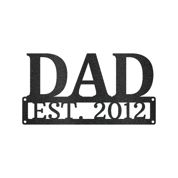 Dad Personalized Gifts - Custom Metal Sign - GiFTiFY