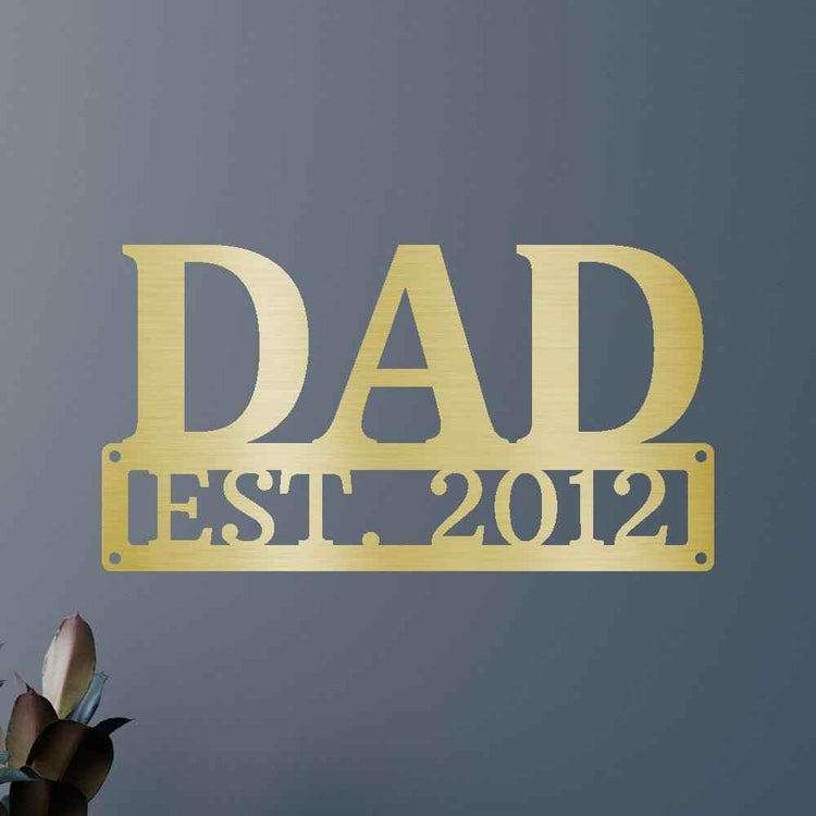 Dad Personalized Gifts - Custom Metal Sign - GiFTiFY