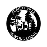 Deer Forest Text Personalized Gifts - Custom Metal Sign, Anniversary/Wedding/Housewarming Gift - GiFTiFY