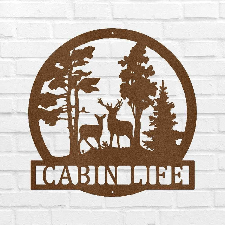 Deer Text Personalized Gifts - Custom Metal Sign, Anniversary/Wedding/Housewarming Gift - GiFTiFY