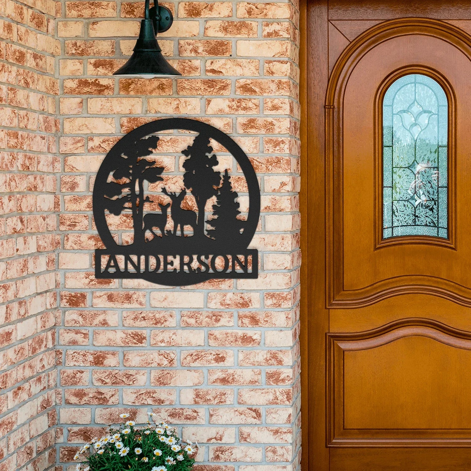 Deer Text Personalized Gifts - Custom Metal Sign, Anniversary/Wedding/Housewarming Gift - GiFTiFY