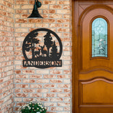 Deer Text Personalized Gifts - Custom Metal Sign, Anniversary/Wedding/Housewarming Gift - GiFTiFY